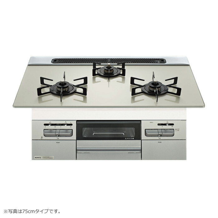 ノーリツ 都市ガス用 60cm天板ビルトインコンロ Mikke ミッケ N3WV6RWAP2SIEC-13A ムーンシルバー【送..