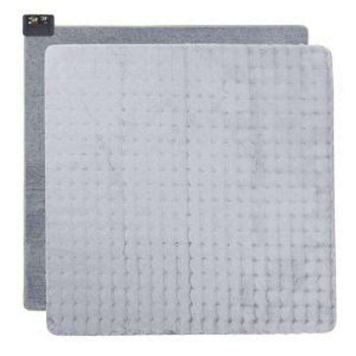 広電 ホットカーペット 約2畳 洗えるファー素材カバー VWU201H-HMF グレー 無地 電気カーペット カバー..