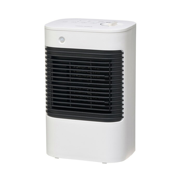 ユアサプライムス 脱衣所用のセラミックヒーター YKT-S640GM-W ホワイト 電気ファンヒーター 人感セン..