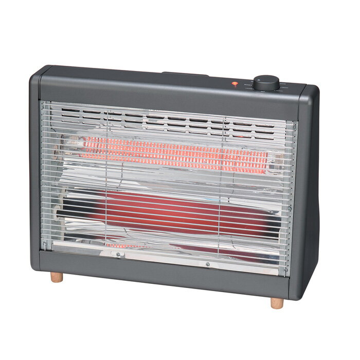 ユアサプライムス ワイド電気ストーブ YKT-WCS1000G-H グレー 速暖【送料無料】【KK9N0D18P】