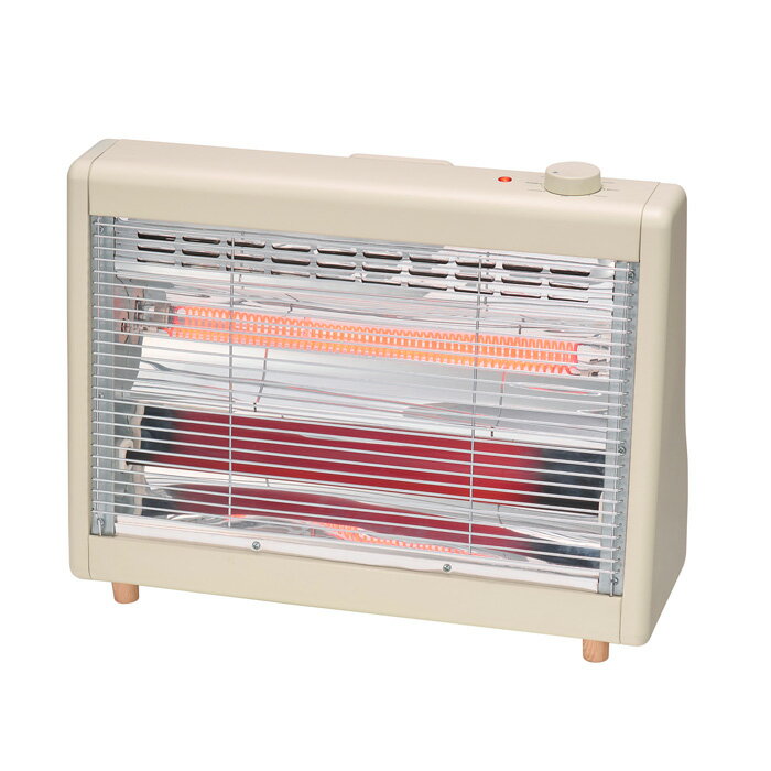 ユアサプライムス ワイド電気ストーブ YKT-WCS1000G-LC クリーム 速暖【送料無料】【KK9N0D18P】