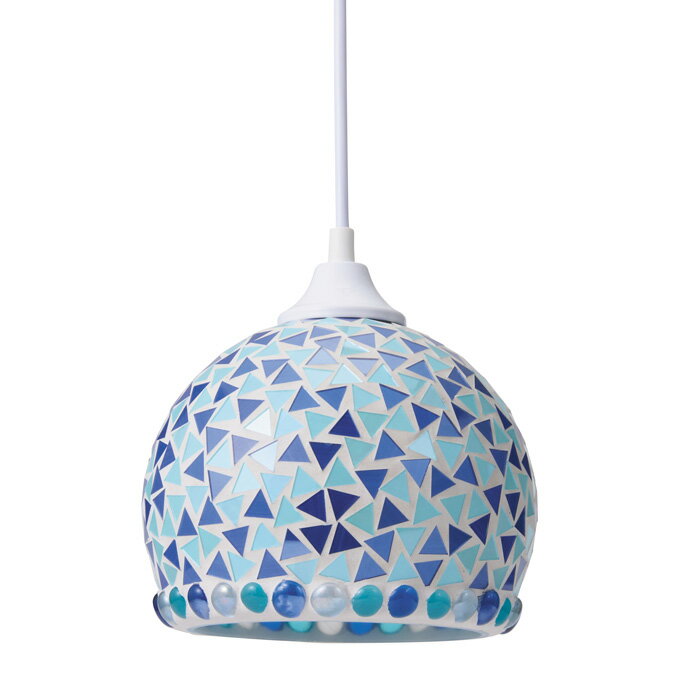 イシグロ モザイク ペンダントライトL メンシェイ I-21258 ブルー【送料無料】【KK9N0D18P】