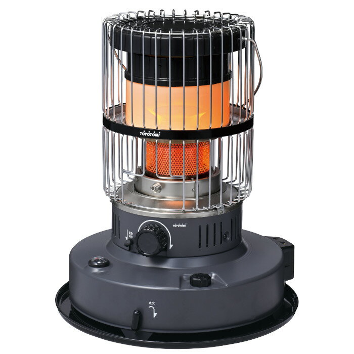 トヨトミ 対流形石油ストーブ ダブルクリーンタイプ KR-47A-H グレー TOYOTOMI 木造12畳まで コンクリ..