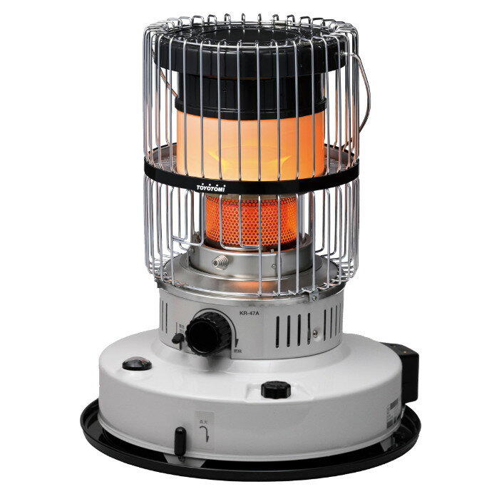 トヨトミ 対流形石油ストーブ ダブルクリーンタイプ KR-47A-W ホワイト TOYOTOMI 木造12畳まで コンク..
