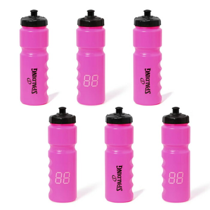 スポルディング スクイズボトル ナンバー ピンク 15-008PK 800ml ×6個 15-008PK-6SET SPALDING 正規販売店【送料無料】【KK9N0D18P】