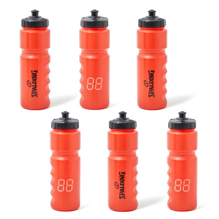 スポルディング スクイズボトル ナンバー レッド 15-008RD 800ml ×6個 15-008RD-6SET SPALDING 正規販売店【送料無料】【KK9N0D18P】