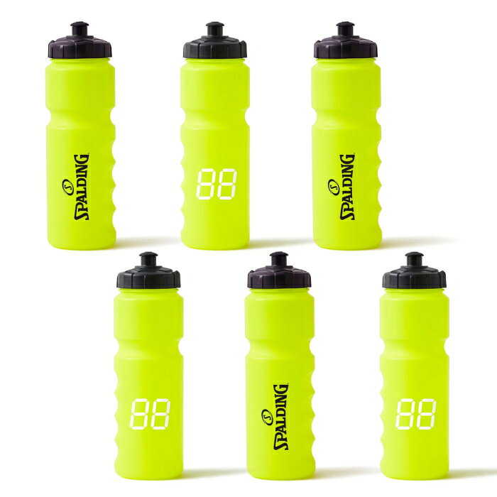 スポルディング スクイズボトル ナンバー イエロー 15-008YL 800ml ×6個 15-008YL-6SET SPALDING 正規販売店【送料無料】【KK9N0D18P】
