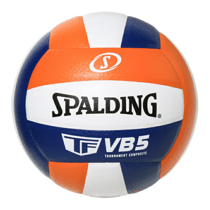 スポルディング バレーボール VB5 オレンジ×ホワイト×ネイビー 4号球 合成皮革 72-416J SPALDING 正規販売店【送料無料】【KK9N0D18P】