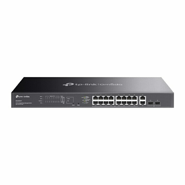 TP-Link Omada ギガビットポート×20 イージーマネージスイッチ（PoE+ポート×16搭載） ES220GMP【送料無料】【KK9N0D18P】