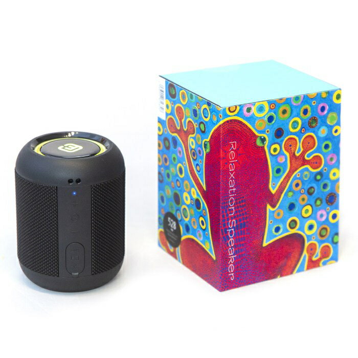 安心梱包についてこちらの商品は通常梱包となります。安心梱包は別途、下記ご注文ページより商品と一緒にご注文下さい。■いつでもどこでもヒーリングどこでも持ち運んで日常に至福のリラックスタイムを528Hzの音楽をリラクゼーションスピーカーでいつでも再生できます。 防水防塵スピーカーはリビング、浴室など場所を選ばず。 豊かな音楽に包まれ、 昼寝や座り時間をより心地よく過ごせます。■〈528Hzの音楽とは〉ピアノでいうと「C(ド)」を528Hz (1秒間に528回の振動数をもつ周波数) に設定することにより制作される音楽だけを 528Hz 音楽と呼びます。平均律を利用している音楽の場合、現在の世界基準として使われている「A(ラ) =440Hz」を根元にして音程をつくりますが、その調律では永遠に 528Hz の音は現れません。「C (F) = 528Hz (A (ラ) =443.9Hz)」 に調律すると豊かな倍音に包まれた今まで聴いたことの無い音の世界が広がります。■セット内容・FORTIES製防水防塵 Bluetooth 5.0 スピーカー・microSDカード：528Hzシリーズ2作品収録 (収録時間123分)■microSDカード 収録作品〇Bali SPA Organic Sound-Master528(収録時間57分)/エイコン・ヒビノ・陽射しの森・命の清流・偉大なる海・天空に導かれ〇WATER FOREST KUMANO(収録時間66分)/エイコン・ヒビノ・Morning Birds・源~水の精霊~・シュレーゲルの歌・カジカ谷の夜想曲・ヒカリナミ『FORTIES製防水防塵 Bluetooth 5.0 スピーカー仕様』■Bluetooth5.0対応、防水防塵 Bluetooth スピーカー。■高品質ドライバーとパッシブラジエータにより響く重低音。■大音量から小音量まで、どんな音域でもバランスがとれたサウンド。■3つのモードのLED照明機能、SDカード再生、ハンズフリー通話。■長時間再生ができる大容量バッテリー。■臨場感溢れる空間がどこにでも構築できる TWS 接続機能。■癒しの528Hz 高性能 「コンパクト防水スピーカー」■セット内容/本体、USBケーブル、AUXケーブル、専用ストラップ、取り扱い説明書■サイズ/(約)直径9×高さ11.8cm■重量/(約)437g■入力電圧/DC5V-1AUSB-Cポートで充電■スピーカー出力/7.5W■メーカー保証/1年■商品の特長・仕様に関する詳細はメーカーホームページでもご覧頂けます。リラクゼーションスピーカー 528Hz音楽収録microSDカード付属 STRS-1 ヒーリング リラックスタイム 防水 防塵 Bluetooth テイチクエンタテイメント■送料区分：60サイズ