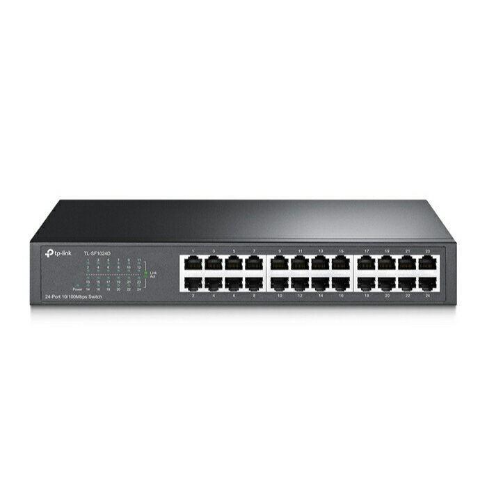 TP-Link 10/100Mbpsポート×24 アンマネージスイッチ（ラックマウント対応） TL-SF1024D【送料無料】【KK9N0D18P】