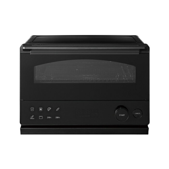 ◎3Dドーム構造で焼き上げる石窯ドームトースター・ハイパワー1400W・自動メニュー4種類・トースト2枚・ハイスペックヒーター・5段階仕上がり調節■トースト1枚約60秒※で焼き上げ　庫内をドーム形状にすることでヒーターの熱を効率よく集め、すばやく焼き上げます。※HTR-D5Bのみ。食パン6枚切りの1枚の目安時間。庫内温度や室温、環境などにより異なります。*2026年1月1日現在、国内家庭用オーブントースターにおいて。■庫内鏡面仕上げ*　アルミ鏡面仕上げで鏡のように熱を反射し水分を逃さずに短時間で調理。*底面とドアガラス部を除く■グラファイト式ハイスペックヒーターで発熱までたったの約0.2秒　高温の庫内で焼き上げることで外はサクっと、中はもちっとしたトーストに仕上げます。■浮き出る静電タッチパネル　用途に応じて選ぶだけで簡単調理。■連続加熱最長3分30秒　上ヒーターが指定の時間まで中断なく※加熱し食材の表面に焼き目をつけ香ばしさをプラス。※庫内温度や室温、環境などにより異なります。■温度調節：210・250℃(2段階調節)■消費電力：1400W■上ヒーター：黒鉛素材ハイスペックヒーター：1本■下ヒーター：黒鉛素材ハイスペックヒーター：1本■タイマー：30分(報知音付き)■自動メニュー：4種類■トースト枚数：2枚■外形寸法：幅325×奥行283×高さ229(mm)■庫内有効寸法：幅260×奥行213×高さ84(mm)■質量：約4.8kg■着脱式焼あみ：●■受皿：●■受皿外形寸法[内寸]：幅239×奥行149×高さ11(mm)[幅231×奥行140(mm)]■パンくずトレイ：●商品の特長・仕様に関する詳細はメーカーホームページでもご覧頂けます。東芝 オーブントースター 石窯ドームトースター HTR-D5B-K ブラック 3Dドーム構造 ハイパワー1400W 自動メニュー4種類 トースト2枚 グラファイト式 ハイスペックヒーター 5段階仕上がり調節■送料区分：120サイズ