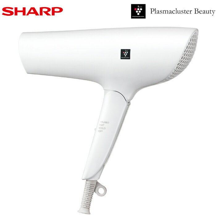 シャープ プラズマクラスタードライヤー IB-P602-W ルミナスホワイト SHARP ヘアドライヤー Plasmacluster Beauty ホワイト系 速乾エアロフォルム 温風 冷風【送料無料】【KK9N0D18P】