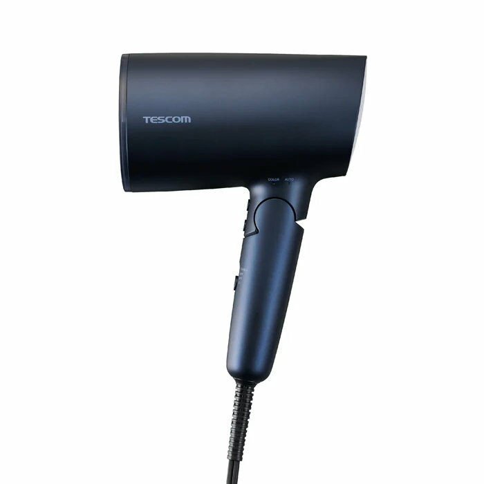 TESCOM - テスコム マイナスイオン ヘアドライヤー TD713A-A ネイビー 大風量 速乾 時短 ヘアケア 退色抑制 折り畳み コンパクト収納 ラク抜きプラグ【送料無料】【KK9N0D18P】
