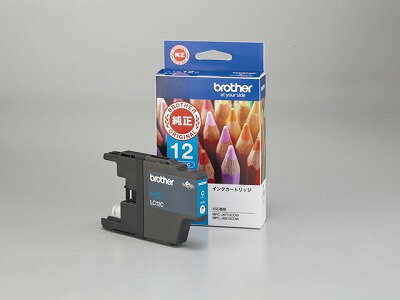 乐天商城 - 【最大2500円OFFクーポン配布中!5月29日10時まで】【2個セット】ブラザー 純正品 インクカートリッジ シアン LC12C-2P 【送料無料】【KK9N0D18P】