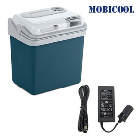 【セット】MOBICOOL ポータブルクーラーボックス 容量24L＋AC/DCアダプターセット P24DC-MPA-5012 【送料無料】【KK9N0D18P】