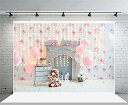 Qinunipoto 写真撮影用 誕生日 背景布 2.1x1.5m Happy Birthday 撮影用 人物撮影 子供の写真 誕生日会の背景 1歳の誕生の背景 バルーンの背景 室内装飾 子供撮影 写真館 撮影スタジオ用 自宅用 パーテ