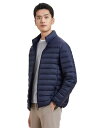 DUZTELYI ダウンジャケット メンズ 軽量 防風 防寒 ダウン コート ライトダウン 収納袋付き DU490 (2XL, ネイビー)