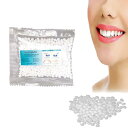 ShuaWdk 入れ歯、歯科用レジン、フィッティングビーズ 歯、歯の修復キット - 一時的な歯の修復キット、欠損した歯の一時的な修復用の一時的な義歯交換キット、...