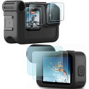 FitStill 強化ガラスフィルムセット【6枚】 に適用Go Pro Hero 12 /Hero 11 /Hero 10 / Hero 9 Media MOD...