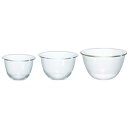 HARIO(ハリオ) 耐熱ガラス製ボウル 3個セット 900ml/1500ml/2200ml ミキシングボウル 調理用 ボール プレゼント ギフト 贈り物 MX...