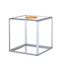 Artiapro 抽選箱 抽選ボックス 六面透明 アルミ合金フレーム アクリル 投票箱 年次総会ゲーム小道具 イベント パーティー 25CM