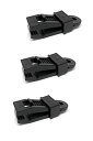 wumio アリゲータークリップ テントクリップ 黒 3個セット タープ キャンプ アリゲーター クリップ テント クリップ タープクリップ ワニ口 釣り ガッチリ 固定