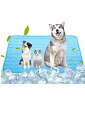 YFFSFDC ペット ひんやりマット犬 猫 うさぎ 夏用 接触冷感シーツ 70*55cm 冷感敷きパッド 繰り返し利用可能 - 猛暑対策 ペット 冷却マット ...