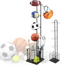 iimono117 ボール収納棚 サッカー バスケット ボールスタンド 収納ラック ボール整理カゴ ボールホルダー スポーツ用品収納ラック 組立式 整理 省スペース サイド収納 ボール整理カゴ スポー