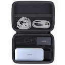 【Khanka 専用収納ケース】互換品 Anker 737 Power Bank モバイルバッテリーと737 Charger 充電器(ケースのみ)