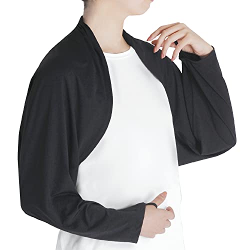 [しろくまのきもち] ボレロ ひんやりボレロ YHBO-501 ブラック フリー