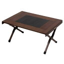 Hilander(ハイランダー) キャンプテーブル CHEF TABLE(シェフテーブル)アウトドアテーブル ダークブラウン