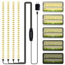Deaunbr 植物育成ライト LED育成ライト 1セット4本 暖色系 120個LEDチップ フルスペクトル 植物ライトタイマー機能(3/9/12H) 10階段...