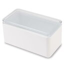 イセトウ(Isetou) マスクケース マスク保管ケース ホワイト 幅21.4×奥行11.2×高さ10.5cm 日本製 抗菌 マスク50枚収納可能 収納ケース 玄関 おしゃれ 車 ボックス型 I-593(4)