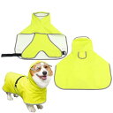 GIIPET-犬用レインコート 2WAYペット用レインコート 犬 猫 完全防水 速乾 犬ドッグカッパ ポンチョ 梅雨対策 透明帽子付き 着脱簡単 防水 防雪 防...