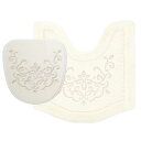 DaiDo 大同 トイレマット 62×62cm トイレフタカバー 2点セット ブリンク アイボリー