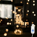 Hillrill ストリングライト USB式 60個LED電球 9m 8種点灯モード フェアリーライト イルミネーションライト 電飾 テント キャンプライト 照明 ルームライト インテリア ガーデンライト クリスマ