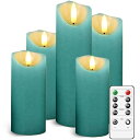 SinRenn LEDキャンドルライト 5点セット リモコン付き 電池式 揺れる LED キャンドルライト 本物の炎のようにゆらめ 暖色光 無香料 火を使わない...