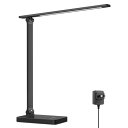 Lepro デスクライト led 目に優しい 電気スタンド DCアダプター付き 750lm超高輝度 卓上ライト おしゃれ テーブルライト【5段階色温度・明るさ/調光調色/タッチセンサー操作/明るい/多角度調整/