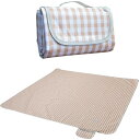レジャーシート ピクニックシート 140x150cm 大判 厚手 折りたたみ 2~4人用 チェック柄 簡単収納 ギンガムチェック 防水ブランケット 水洗い マット 運動会 遠足 ビーチ お花見 防災 キャンプ