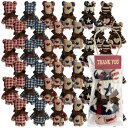 タオルベア ありがとう ギフト PP バッグ入 36個セット プチギフト かわいい タオルハンカチ 結婚式 退職 誕生日 お返し お礼 感謝 粗品 くま タオルベア ラッピング バッグ 手持ち袋 ホワイ