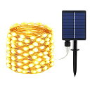 cshare ソーラー LED ストリングライト LED イルミネーションライト ソーラー充電式 200LED電球 20m IP65防水 8点灯モード 夜間自動点灯 キャンプ用 ガーランドライト LEDイルミネーションライト 屋