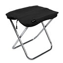 BTRWOR 軽量 コンパクト 折りたたみ椅子 どこでも持ち運び 325g アウトドアチェア キャンプ 登山 旅行 公園 折りたたみ 折り畳み椅子 (ブラック)