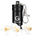 Quietide 耳栓 安眠 防音 睡眠用耳栓 小さいサイズ フィルター搭載 遮音値32dB 飛行機 仕事 勉強 繰り返し使用可能 携帯ケース付き 日本語説明書...