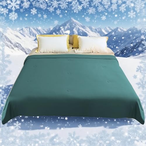 YAKEE 夏用掛け布団 肌掛け布団 接触冷感掛け布団 ふんわり さらさら 180×200cm まつばいろ 撥水加工 ソファ/ピクニック兼用 二人用 洗える [2]