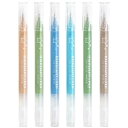 Elegirme ジェルボールペン 色ペン 6色 0.8mm 極細 不透明調 塩系 イラスト 手書きPOP ノート 手帳 手紙 挨拶状 スケジュール帳 アルバム...