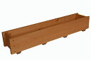 WOODPRO ダックス プランター 140型 長さ900mm MB(ミディアムブラウン)色 木製 国産 90cm×18.4cm×高さ16cm 受注生産