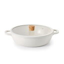 SENSARTE 両手鍋 28cm セラミック IH対応 ガス対応 卓上鍋 すき焼き鍋 一品万能 煮る 焼く 炒める 揚げる 焦げ付きにくい お手入れ簡単 ガラ...