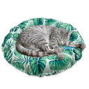 Pets Family(ペッツファミリー) ひんやりマット ジェル ベッド 犬 猫 クールマット 円形 防水 枕付き 冷却 冷感 根中小予防 暑さ対策 冷たい ...