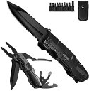 マルチツール 5-IN-1多機能型ナイフ サバイバルツール マルチツールプライヤー アウトドア 多目的高機能 登山 防災 多機能工具 折りたたみ 専用 ポケットツール